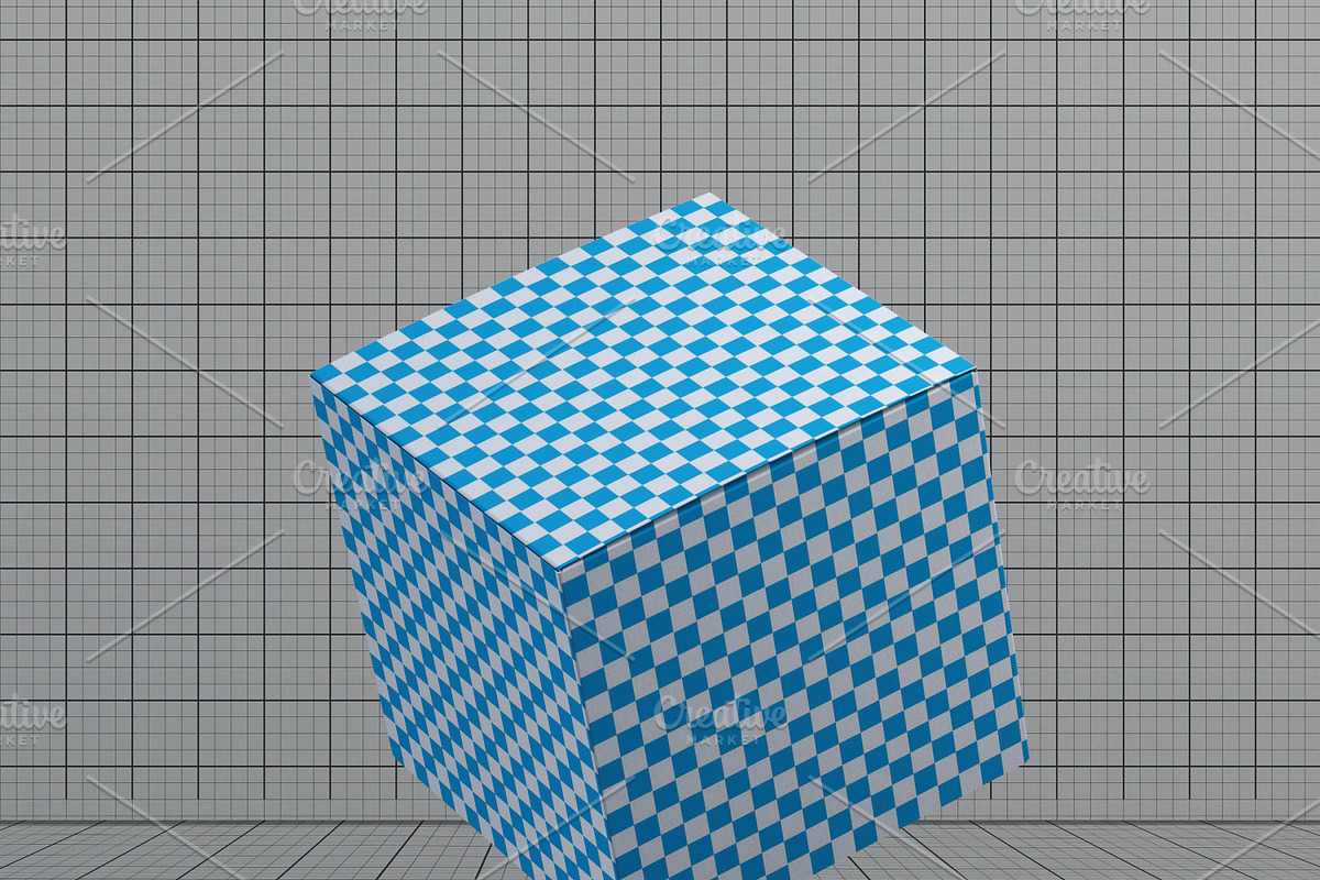 Square Box Mockup, a Cups & Container Mockup by desgiant (Photo 7 of 11)