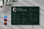 Resume landscape | Canva, Indd, Ai, a Resume Template by Design_Slide (Thumbnail 1 of 3)