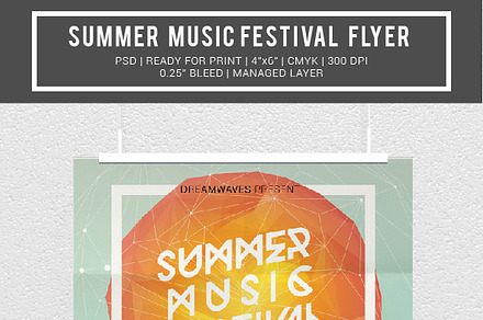 summer beach party flyer template