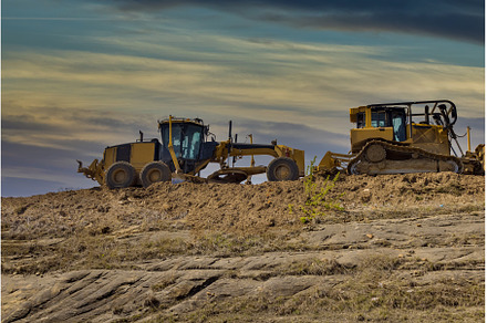 Under construction of a new asphalt, an Industrial Photo by Ungvar Studio
