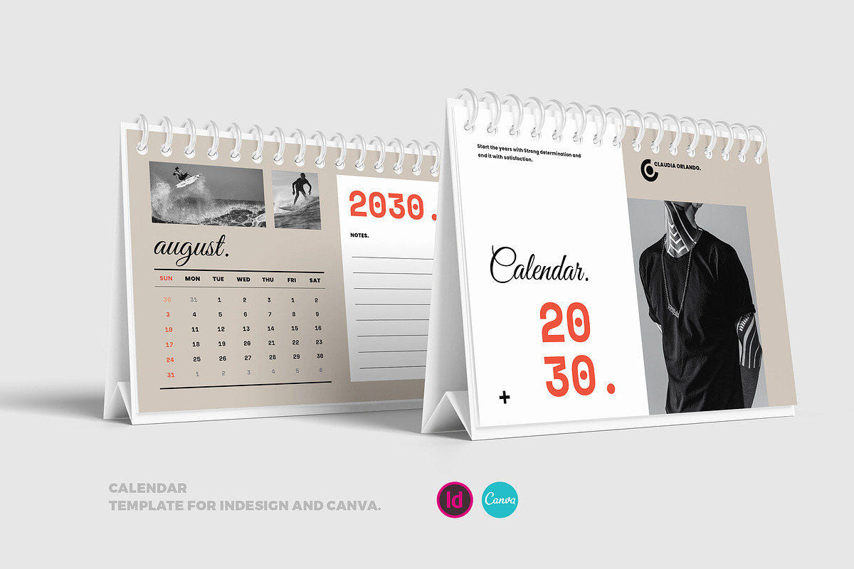 Desk Calendar, a Stationery Template by Occy Design (Photo 1 of 5)