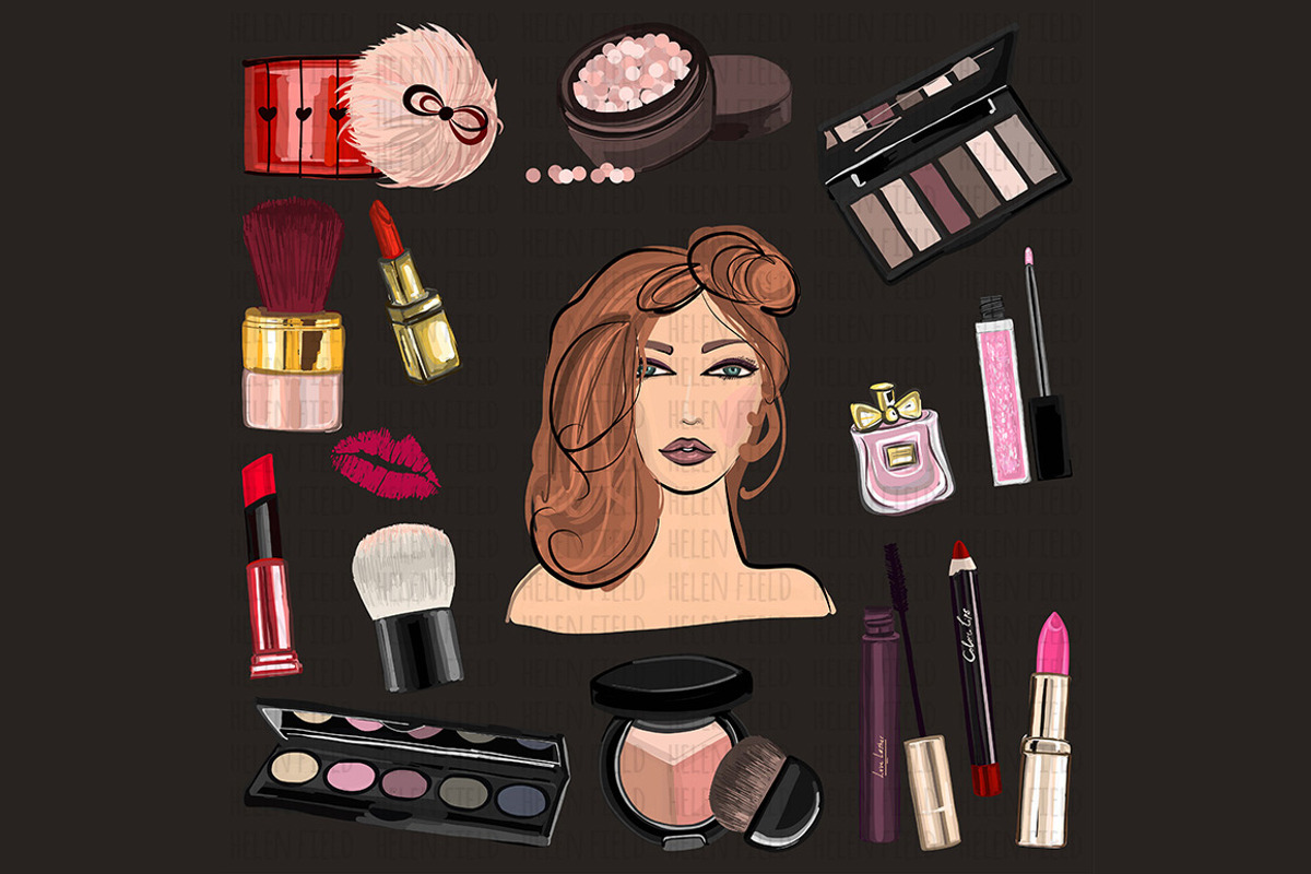 Digital watercolor perfume&cosmetics, an Illustration by Art Loft (Photo 10 of 17)
