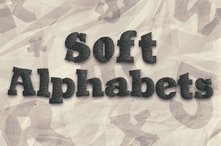 72 Unique Soft Alphabet Clipart Set