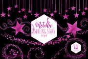 Metallic Pink Foil Star Graphics, an Illustration by ClipartBrat Graphics (Thumbnail 2 of 5)