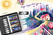Super Natural Watercolour Brushes, a Brush Add-On by ArtstudioByKhushbu (Thumbnail 8 of 12)