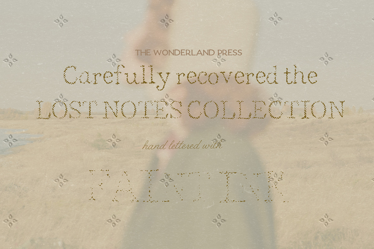 Handwritten Ink Pencil Texture Fonts, a Handwritten Font by Laras Wonderland (Photo 13 of 21)