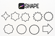 Shape stamp brush, a Brush Add-On by Petal Pixels (Thumbnail 2 of 6)