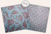 Autumn Paisley Scrapbook Papers, a Pattern Graphic by Lavender Mint Graphics (Thumbnail 2 of 6)