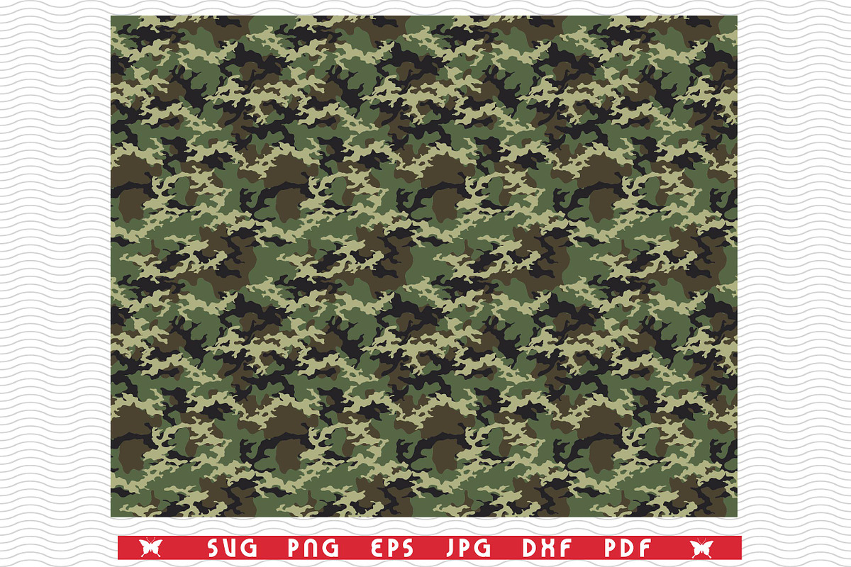 SVG Camouflage print, Seamless, a Graphic by DesignStudioRM