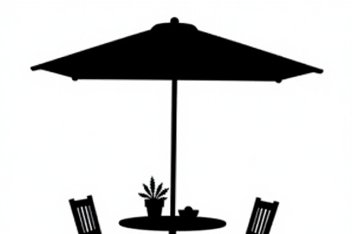 Table Umbrella Beach Silhouette, an Illustration by Amazin_art (Photo 10 of 13)