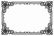 Elegant Floral Border Vector Design,, an Illustration by Amazin_art (Thumbnail 10 of 26)