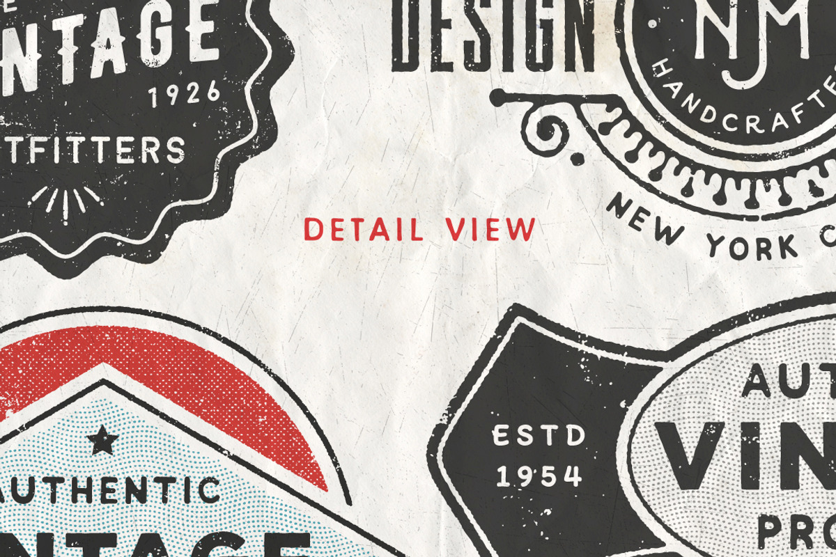 VINTAGE LOGO TEMPLATES vol 1, a Branding & Logo Template by DISTRICT 62 STUDIO (Photo 4 of 8)