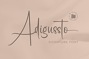 Adigussto, a Script Font by twinstd (Thumbnail 1 of 14)