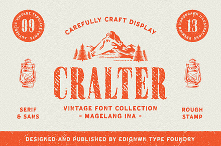 Cralter - Display Font, a Sans Serif Font by Edignwn Type