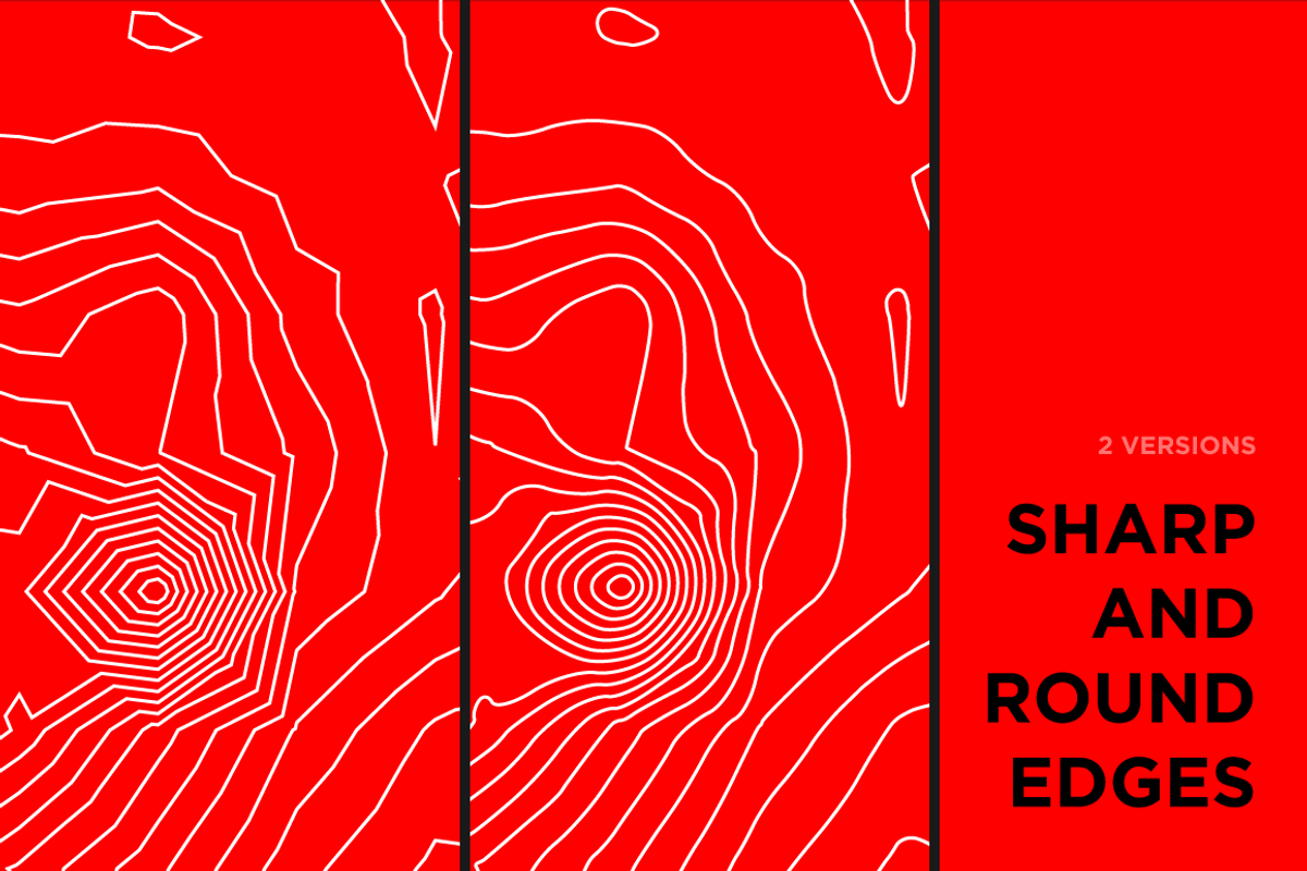 30 Vector Topographic Maps, a Texture Graphic by Projectile (Photo 7 of 10)
