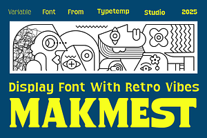 Makmest Retro Vibes Display Variable