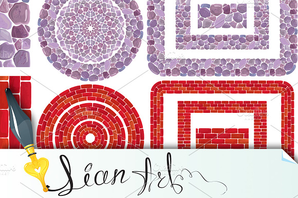 Stone and brick Background preview 5