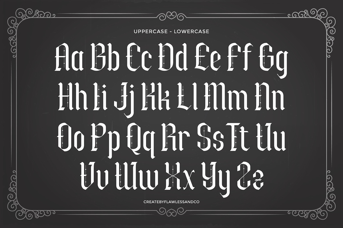 Blackmist - Blackletter Font, a Blackletter Font by Flawless And Co (Photo 7 of 10)