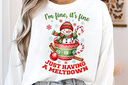 Funny Cute Snowman Christmas PNG, an Illustration by SinaCreation (Thumbnail 5 of 7)