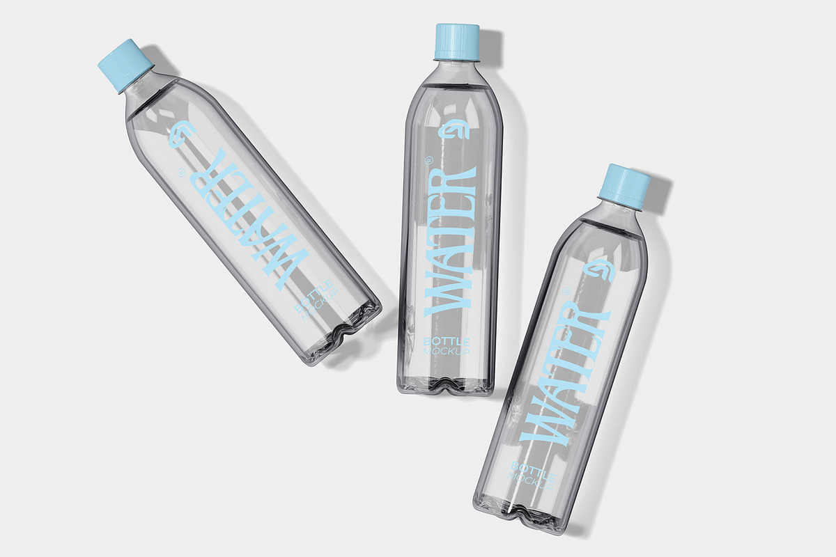Plastic Water Bottle Mockup, a Packaging Mockup by Unerispace (Photo 4 of 5)