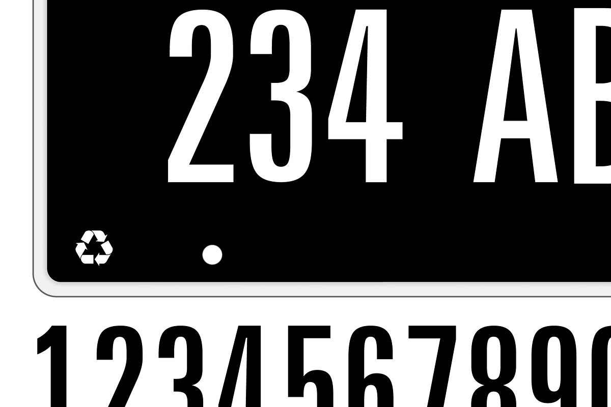 Indiana car license plate black, a Transportation Illustration by frizio (Photo 3 of 3)