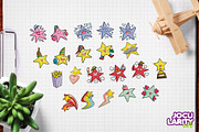 Cute Stars Cartoon Characters, a Decorative Illustration by Jocularity Art (Thumbnail 2 of 3)