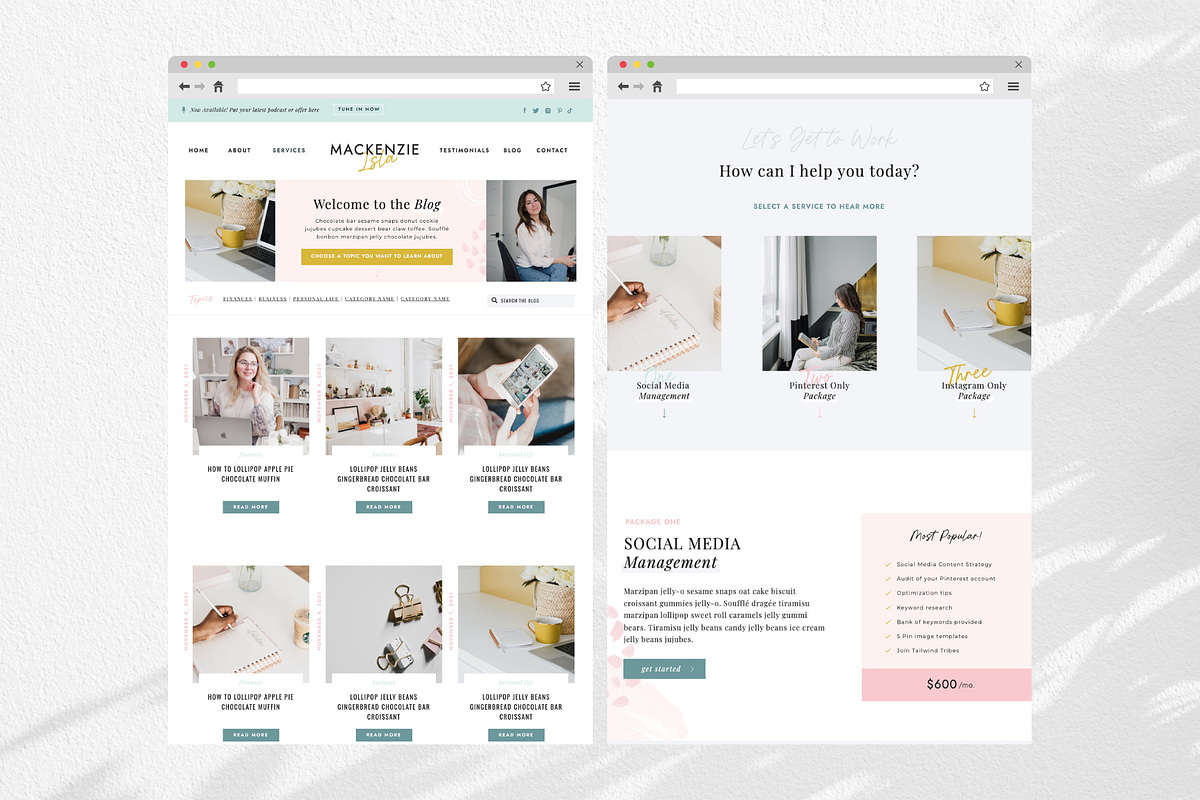 Business Website & Sales Page Bundle, a Landing Page Template by Sugar Studios (Photo 6 of 11)
