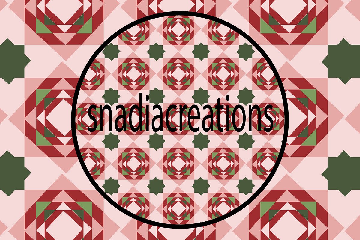 Modern Mosaic Diamond, a Pattern Graphic by snadiacreations (Photo 1 of 3)
