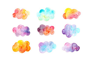 26 Watercolor Unicorn Illustrations