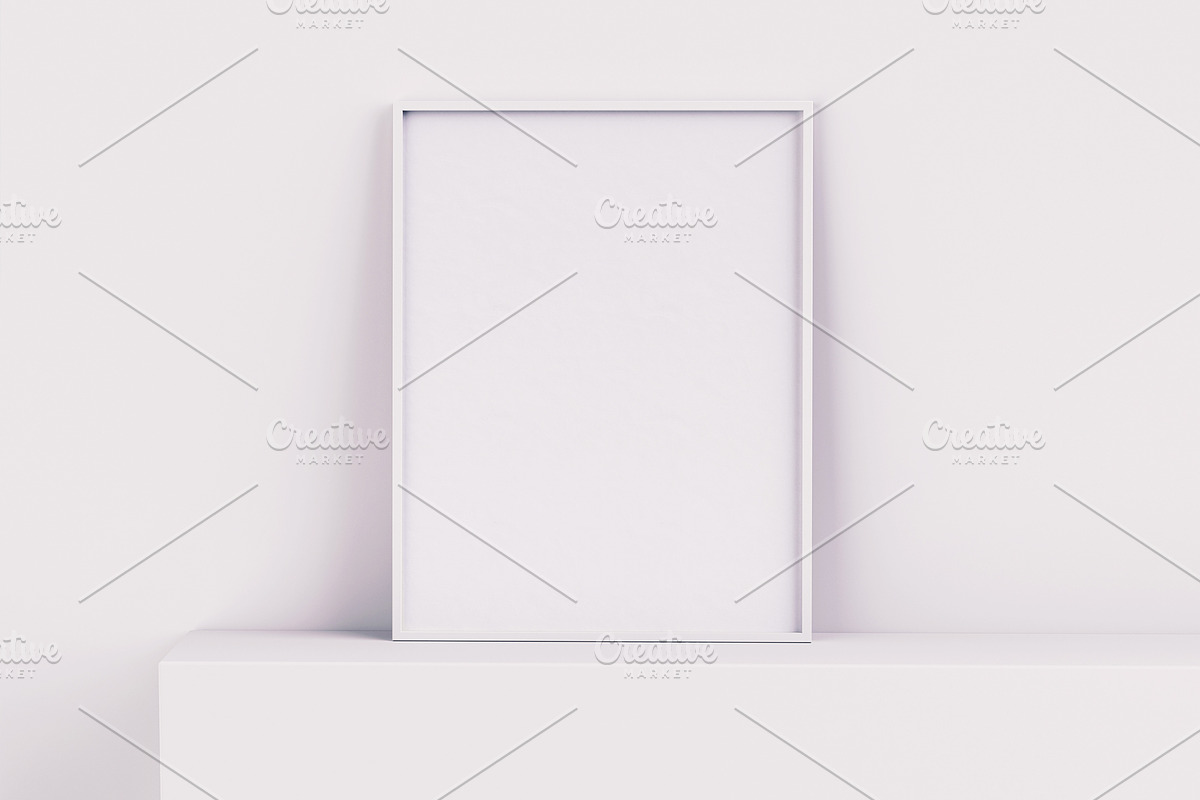 US Letter Frame Mockup Set, an Advertising Mockup by Black Cat Studio (Photo 3 of 5)