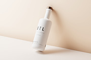 White Matte Bottle Mockups, a Cups & Container Mockup by MockupFree.Net (Thumbnail 2 of 8)