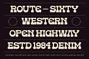 Americana Desert Rider Slab Serif, a Slab Serif Font by timelesstype.co (Thumbnail 2 of 10)