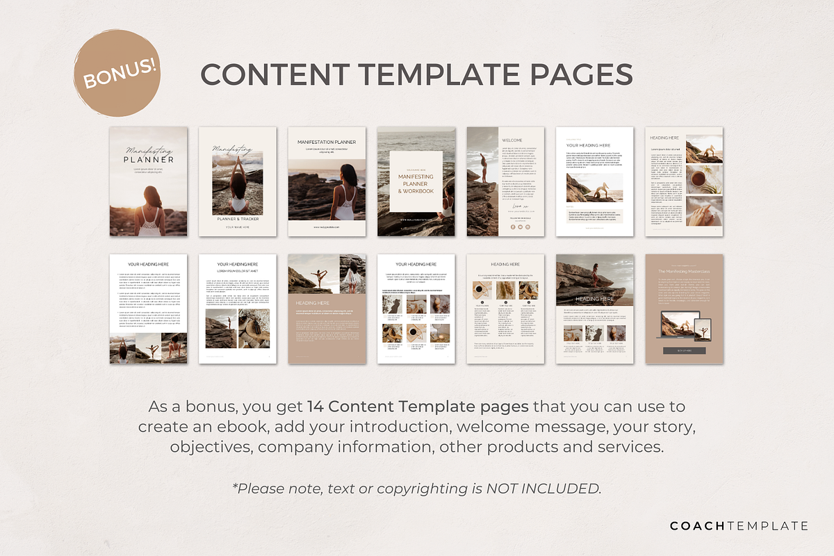 Manifesting Workbook Canva Template, a Marketing Template by COACHTEMPLATE (Photo 5 of 9)