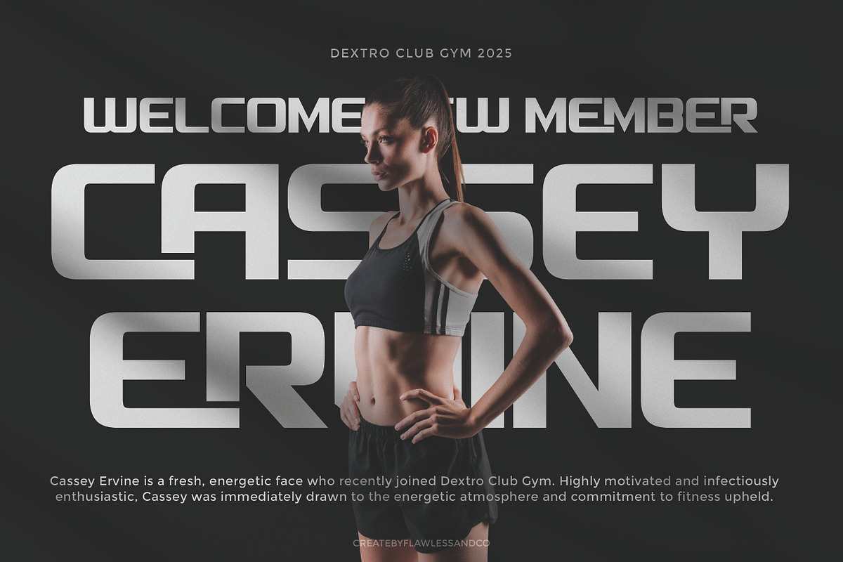 Bextra - Modern Sport Font, a Sans Serif Font by Flawless And Co (Photo 2 of 10)