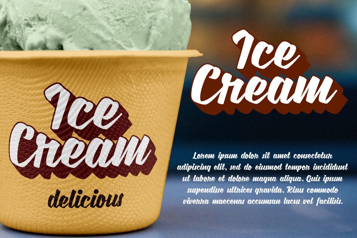 Jostena - Script Font With Extrude, a Script Font by haniefart (Photo 6 of 11)