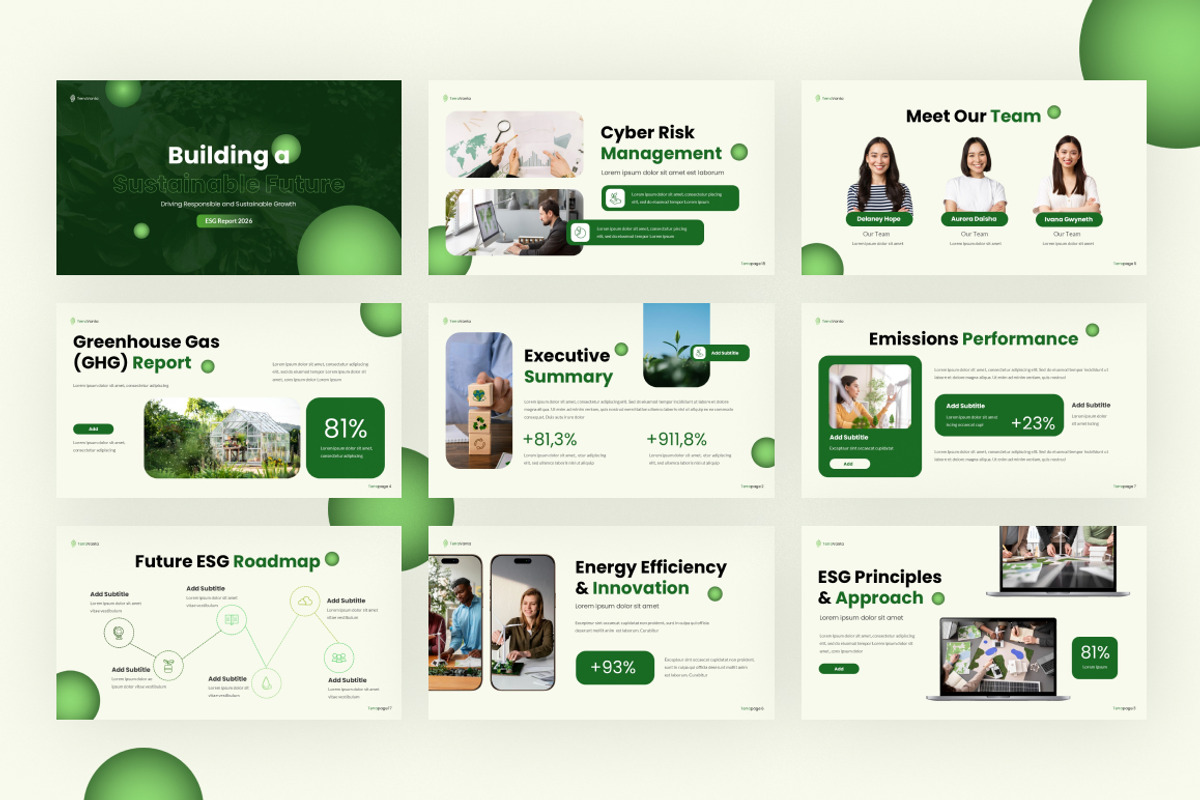 ESG Report Keynote, a Presentation Template by Loin Studio (Photo 3 of 4)