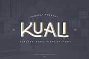 Kuali - Stylish Sans Display Font, a Sans Serif Font by Morisco (Thumbnail 1 of 7)