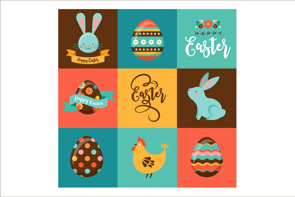 Happy Easter bundle, an Animal Illustration by Marish (Photo 6 of 8)