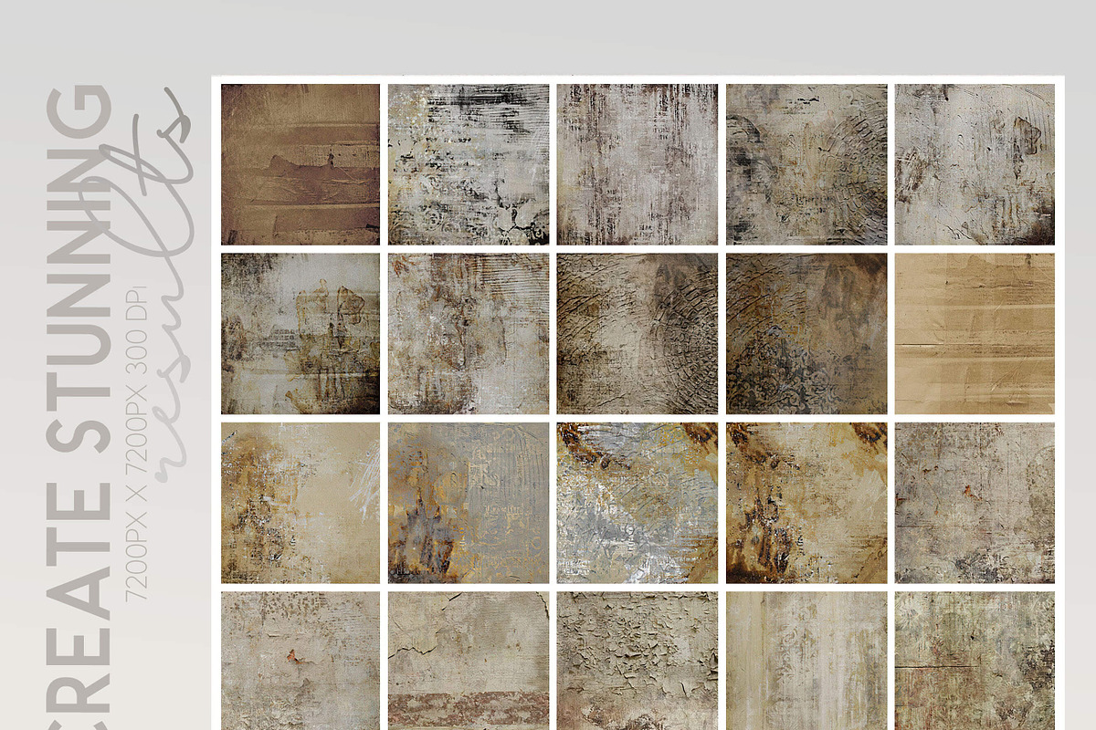 Distressed Grunge Backgrounds, a Texture Graphic by Posh Papers & Patterns (Photo 2 of 8)