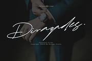 Diragades | Signature Script, a Script Font by Mozyen Studio (Thumbnail 1 of 10)