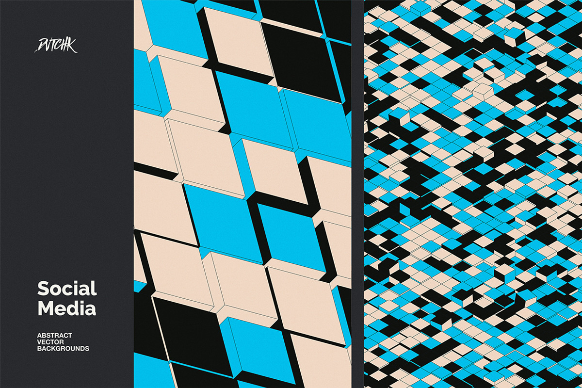 Social Media Vector Backgrounds V 04, a Background Graphic by dvtchk (Photo 7 of 9)