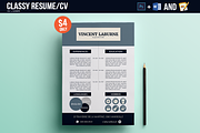 Resume/CV Photoshop & Word Template, a Resume Template by Studio 19 (Thumbnail 1 of 5)