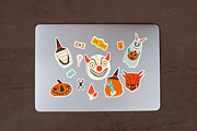 Retro Halloween clipart set, a Seasonal Illustration by Paper Cherry (Thumbnail 18 of 27)