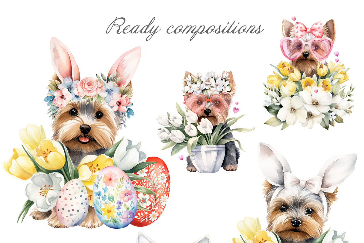 Festive dogs bundle, an Animal Illustration by TheCuteShop (Photo 30 of 33)