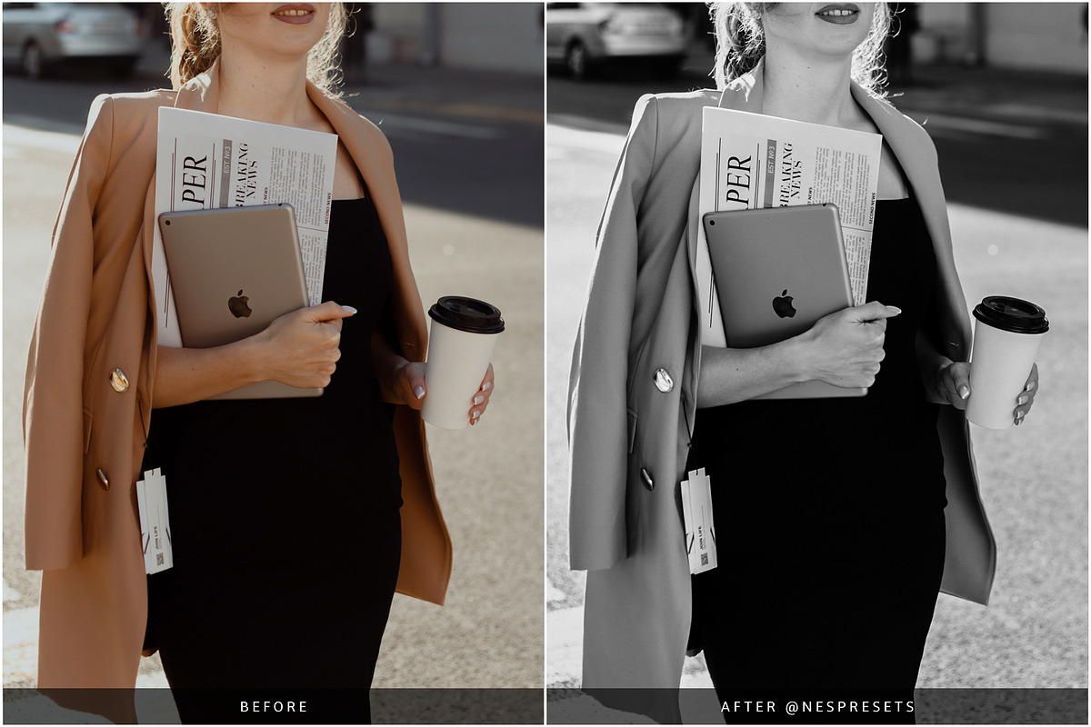 BLACK & WHITE LIGHTROOM PRESETS, an Action Add-On by Nes Design Co (Photo 13 of 13)