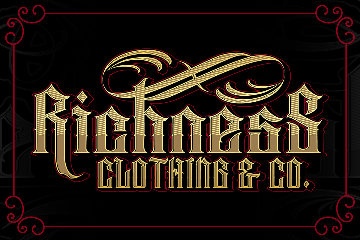 Red Royale – Blackletter Fonts, a Blackletter Font by Prioritype Co (Photo 3 of 10)