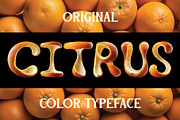 Citrus Color Font, a Font by VozzyStock (Thumbnail 1 of 4)