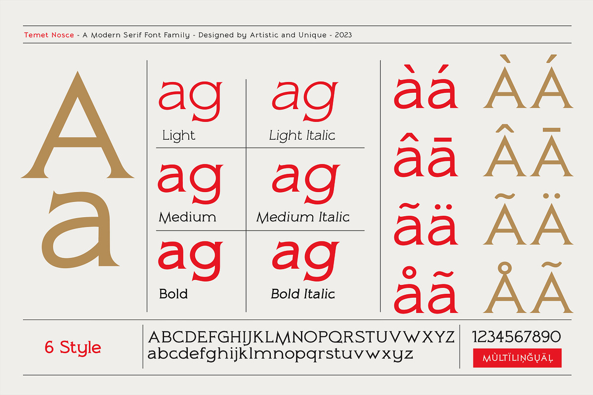Temet Nosce - Serif font family, a Serif Font by Artistic & Unique (Photo 4 of 15)