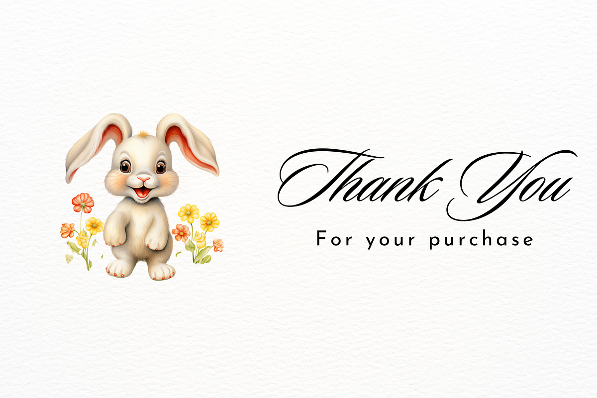 Happy Cute Floral Bouncy Baby Bunny, an Illustration by New-School-Wave (Photo 5 of 5)