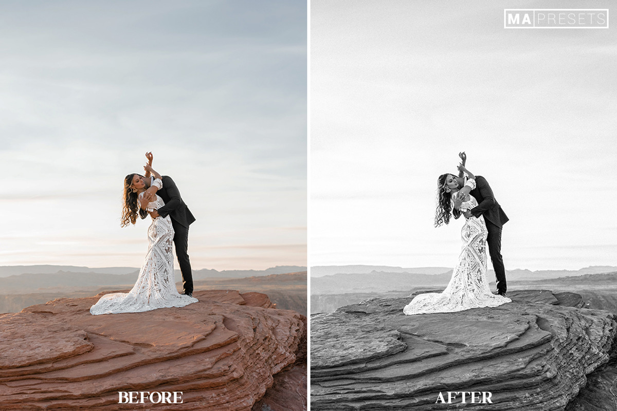 10 B&W Wedding Lightroom Presets, a Preset Add-On by MaPresets (Photo 9 of 18)